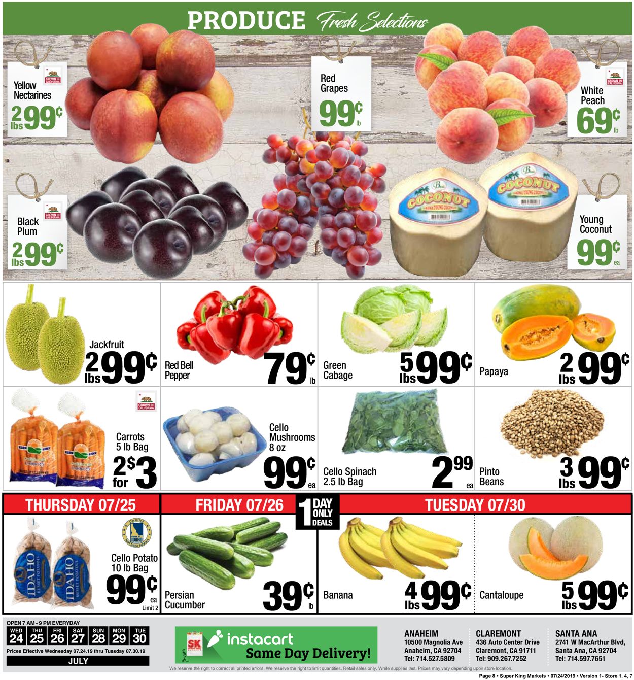 Catalogue Super King Market from 07/24/2019
