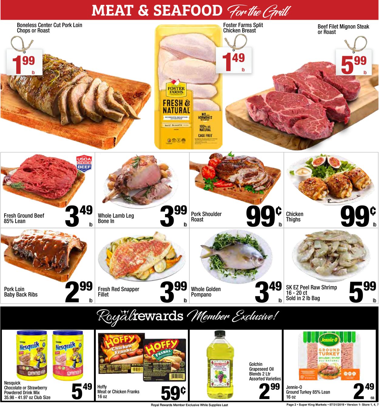 Catalogue Super King Market from 07/31/2019