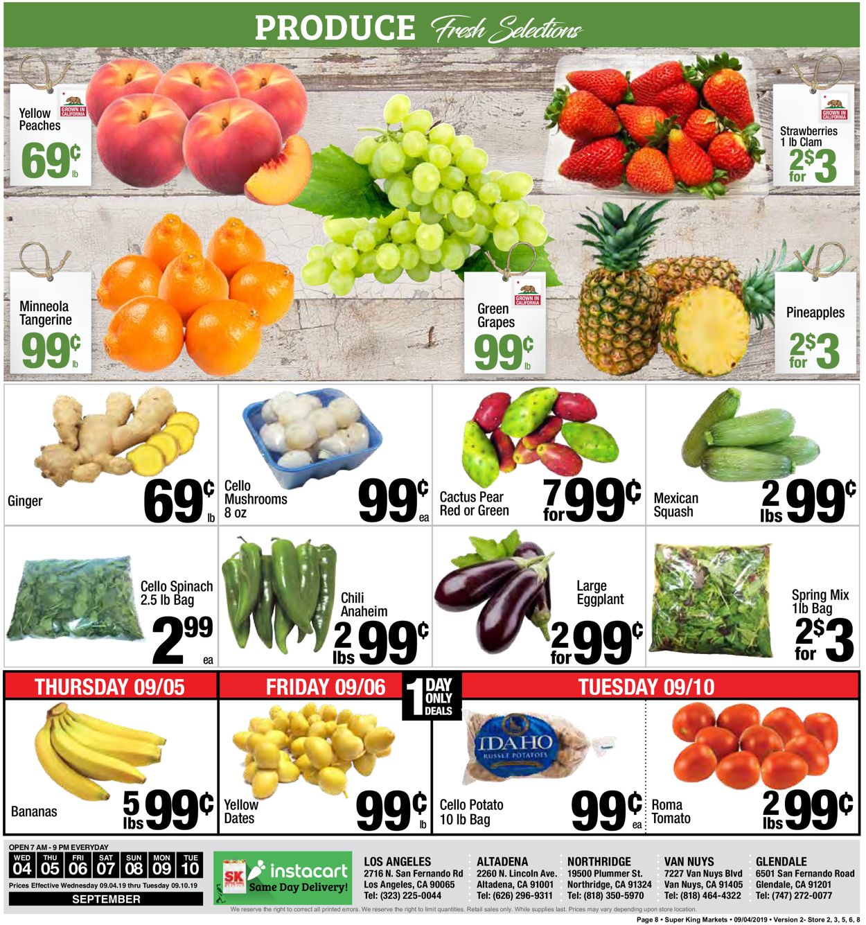 Catalogue Super King Market from 09/04/2019