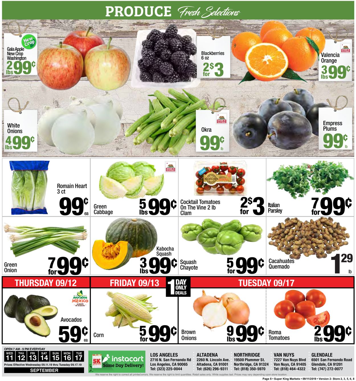 Catalogue Super King Market from 09/11/2019