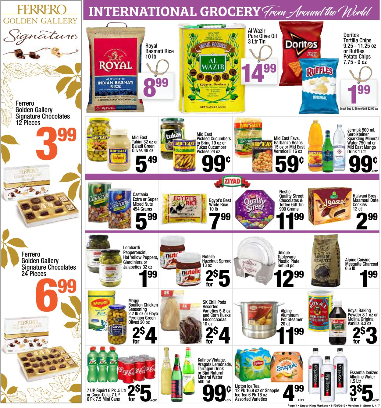 Catalogue Super King Market - Thanksgiving Ad 2019 from 11/20/2019