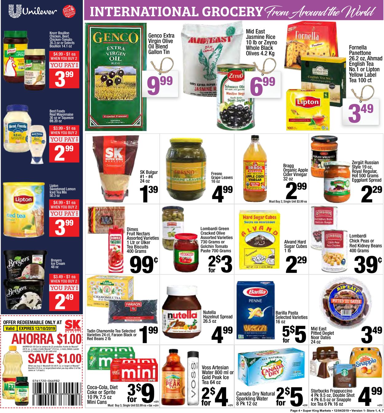 Catalogue Super King Market from 12/04/2019