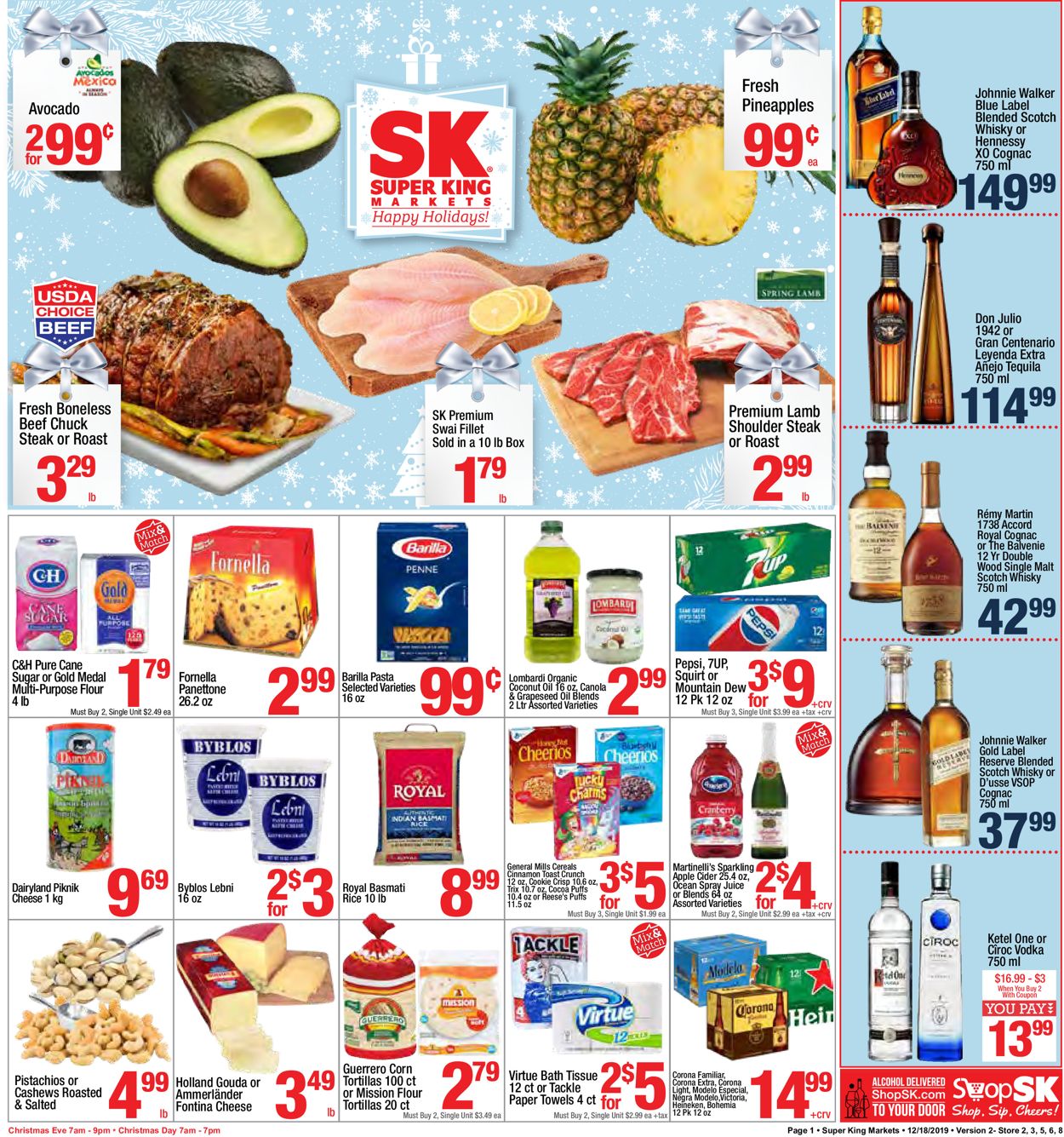 Catalogue Super King Market - Holidays Ad 2019 from 12/18/2019