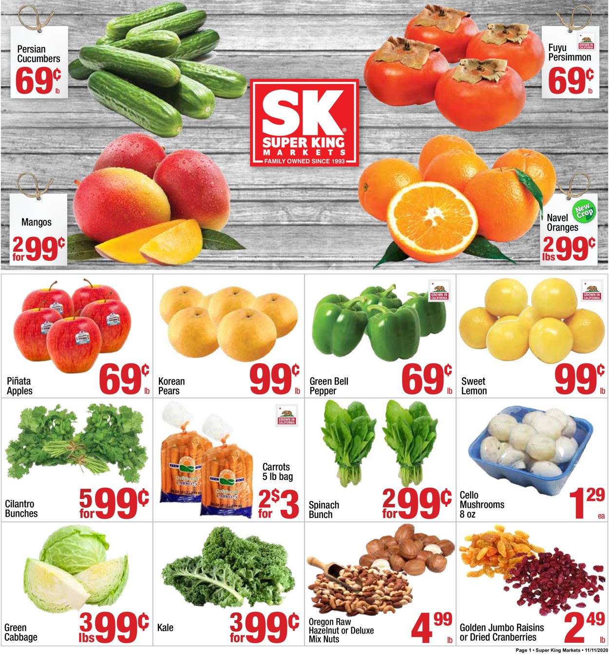 Catalogue Super King Market from 11/11/2020