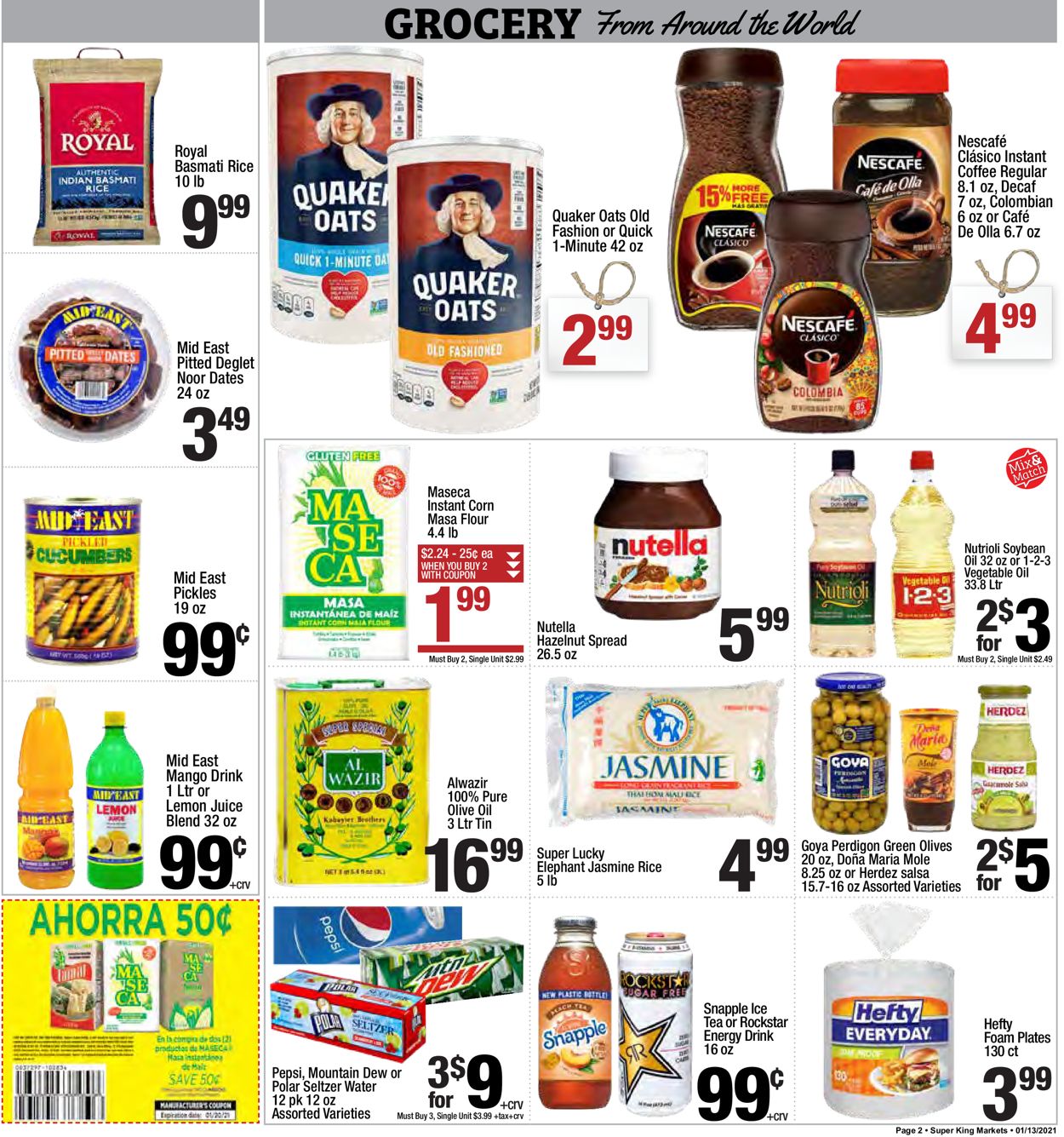 Catalogue Super King Market from 01/13/2021