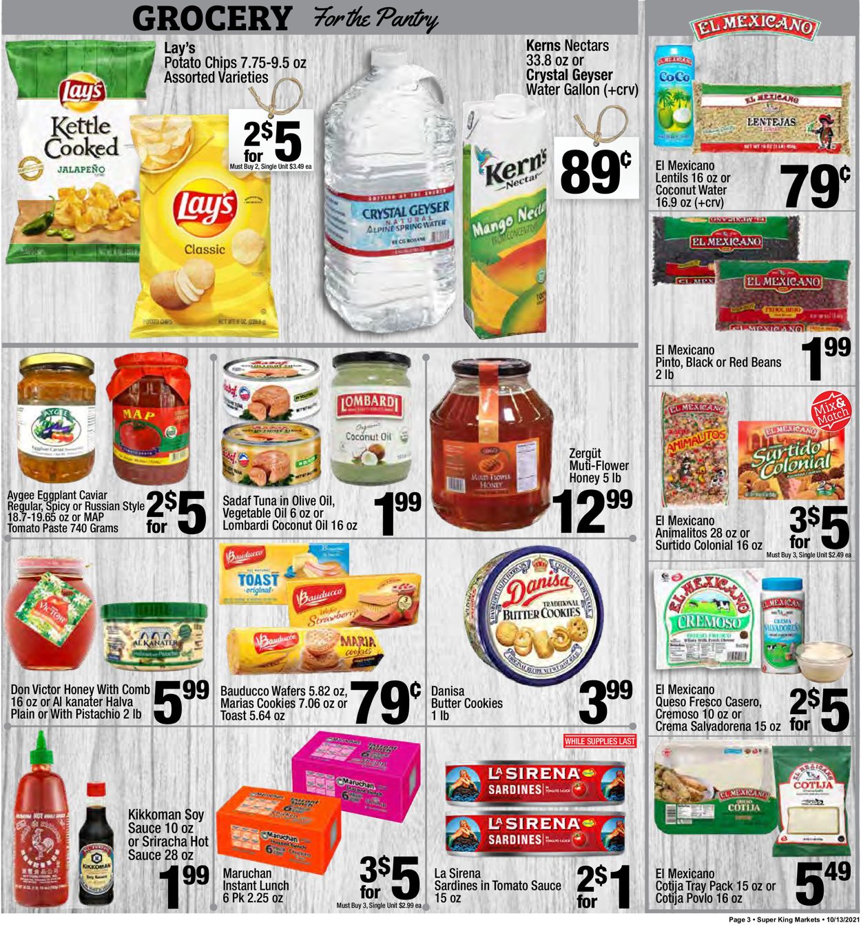 Catalogue Super King Market from 10/13/2021