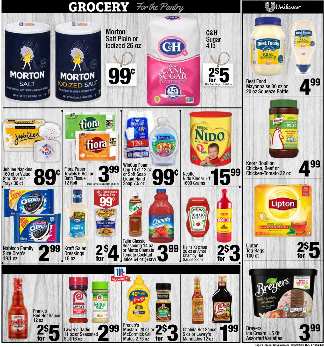 Catalogue Super King Market from 06/29/2022