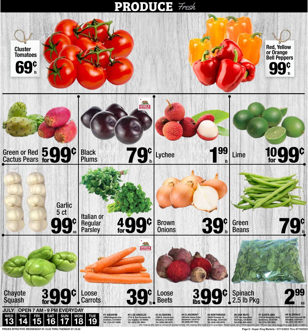 Catalogue Super King Market from 07/13/2022