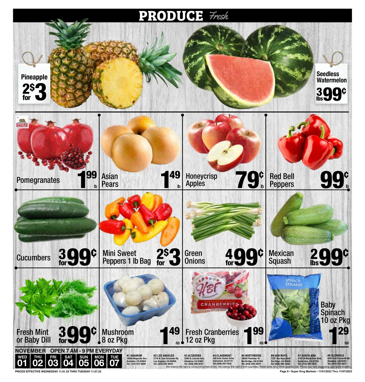 Catalogue Super King Market from 11/01/2023