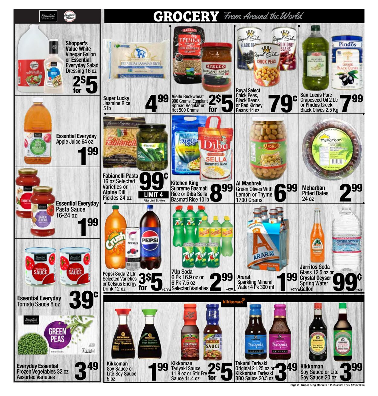 Catalogue Super King Market from 11/29/2023