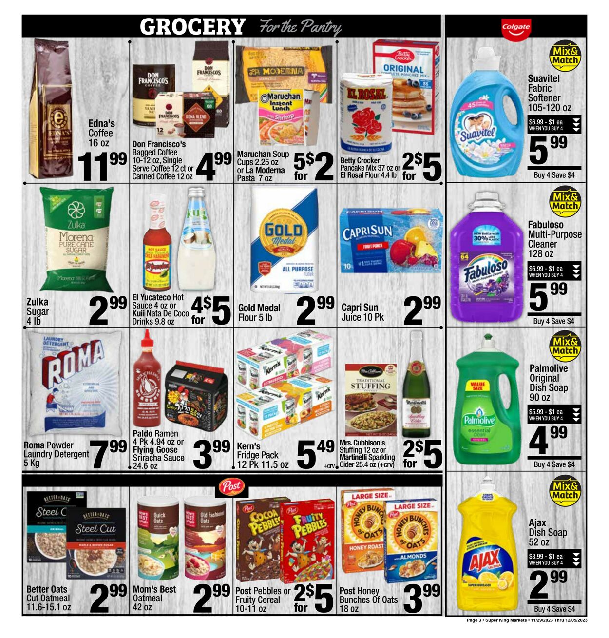 Catalogue Super King Market from 11/29/2023