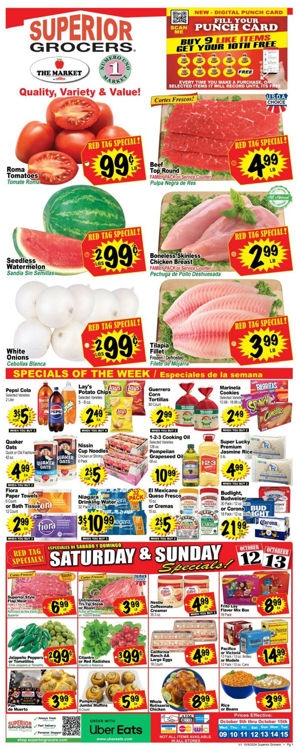 Catalogue Superior Grocers from 10/09/2024