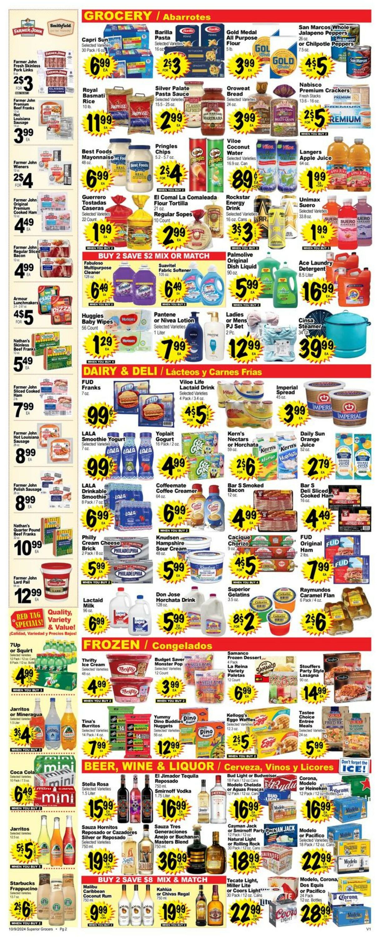 Catalogue Superior Grocers from 10/09/2024