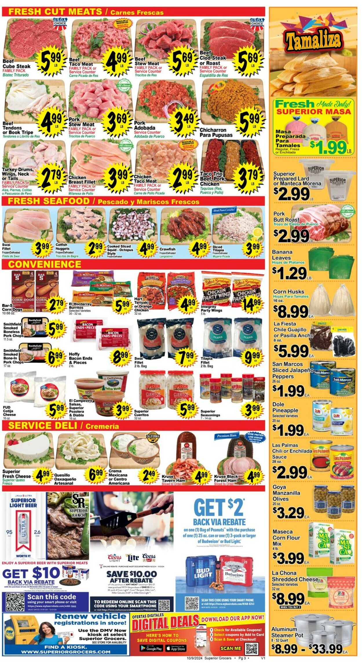 Catalogue Superior Grocers from 10/09/2024