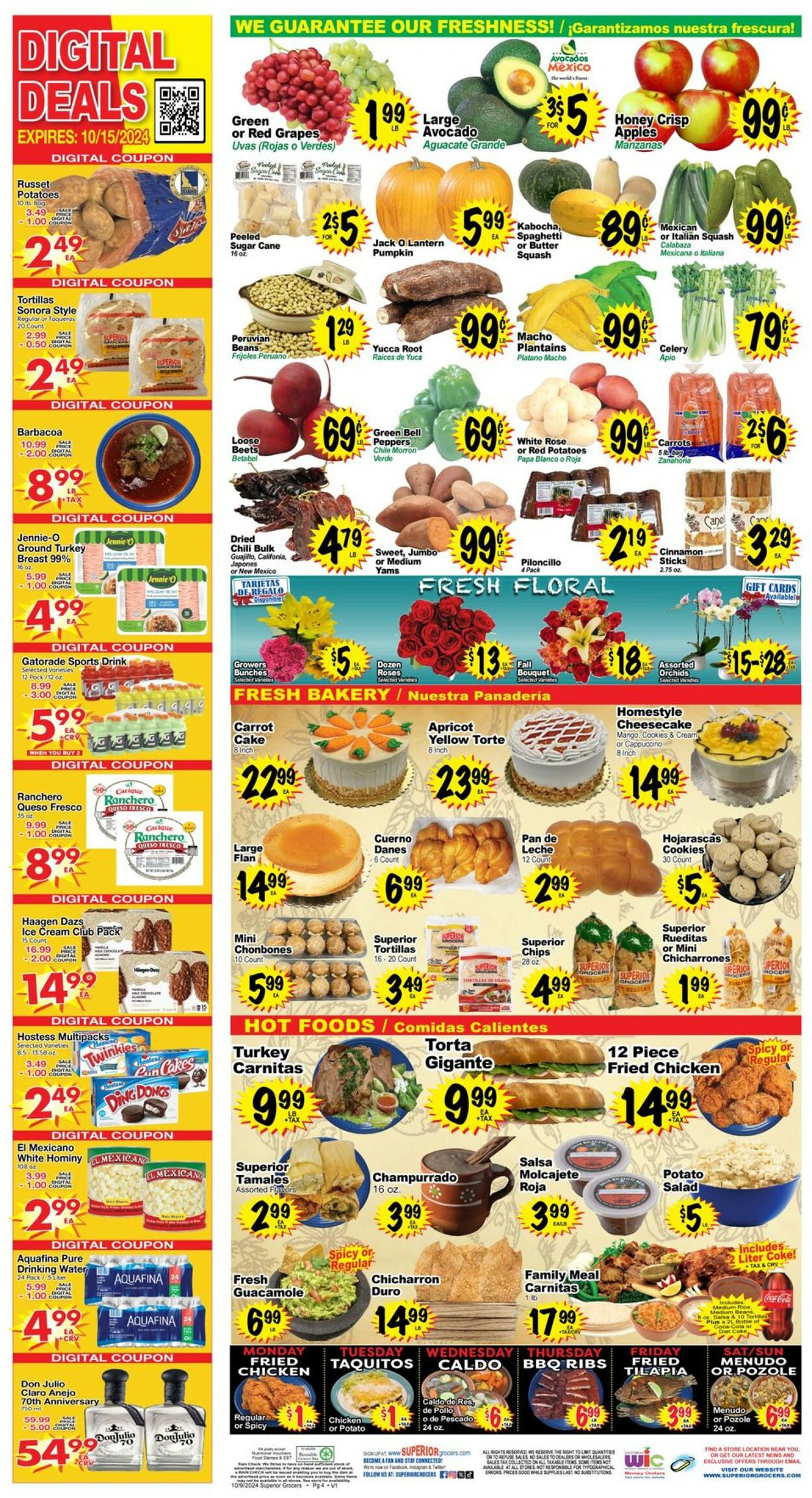 Catalogue Superior Grocers from 10/09/2024