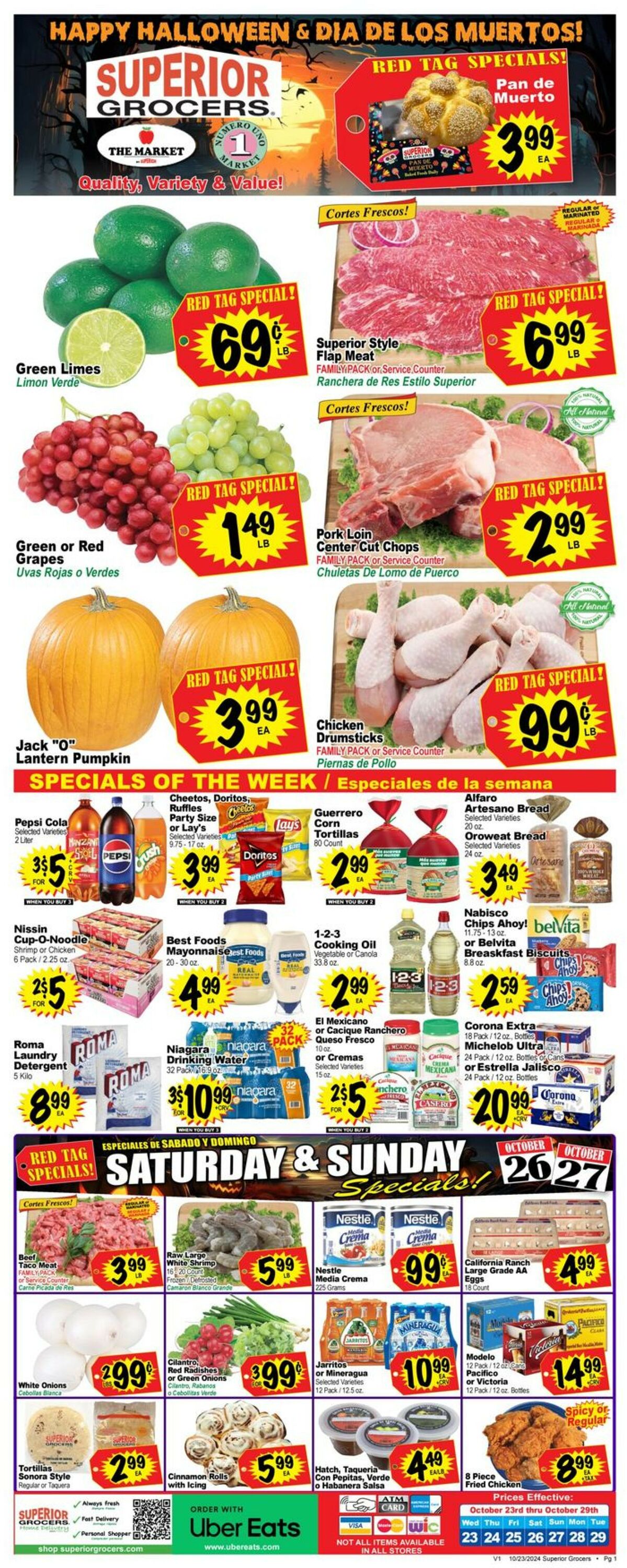 Catalogue Superior Grocers from 10/23/2024