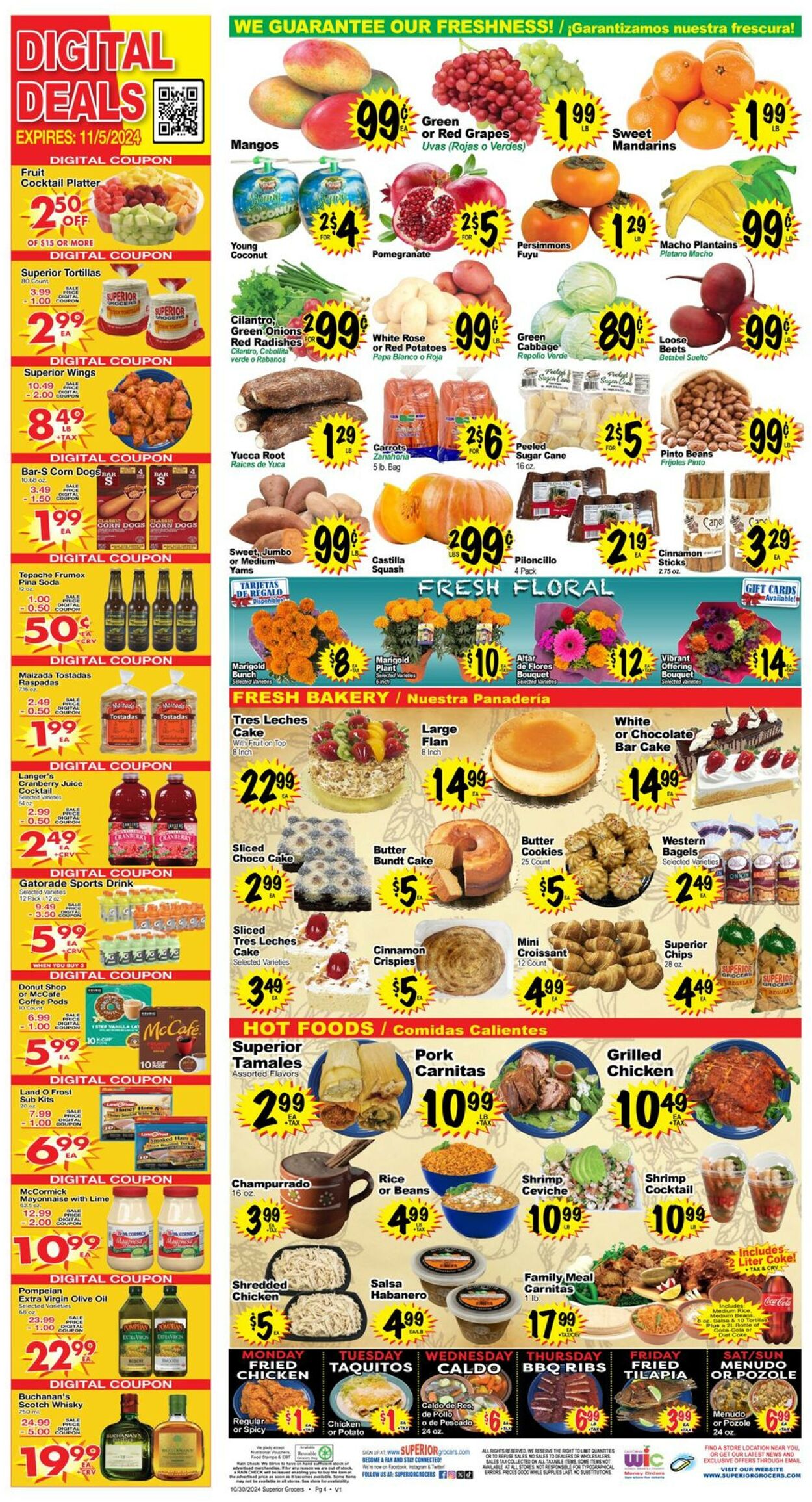 Catalogue Superior Grocers from 10/30/2024