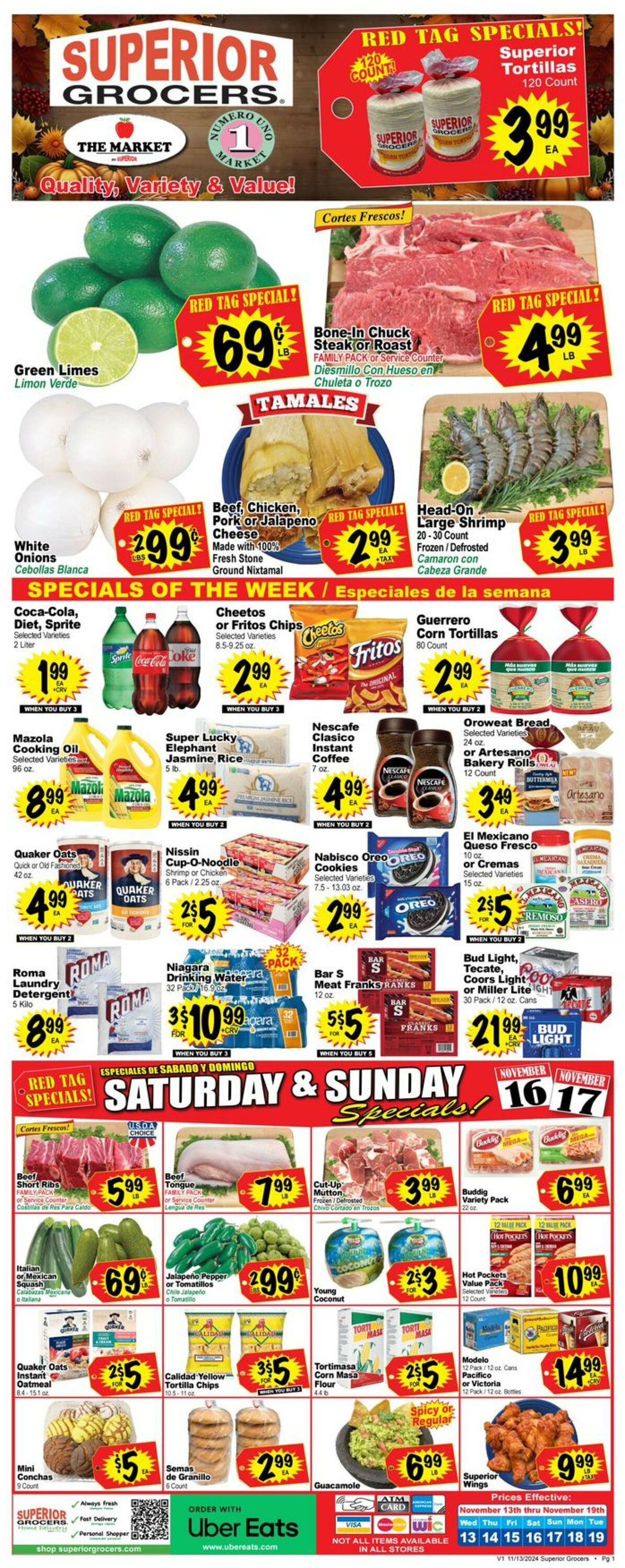 Catalogue Superior Grocers from 11/13/2024