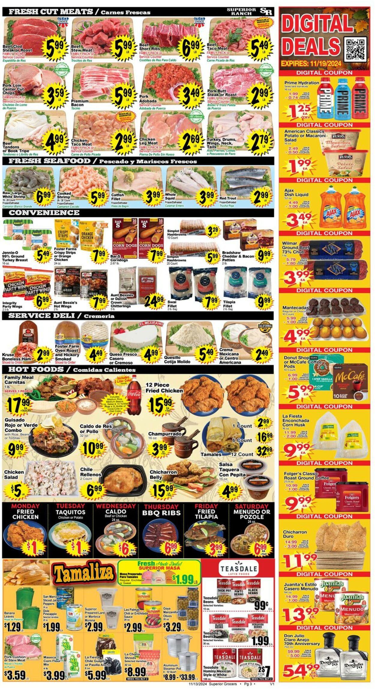 Catalogue Superior Grocers from 11/13/2024