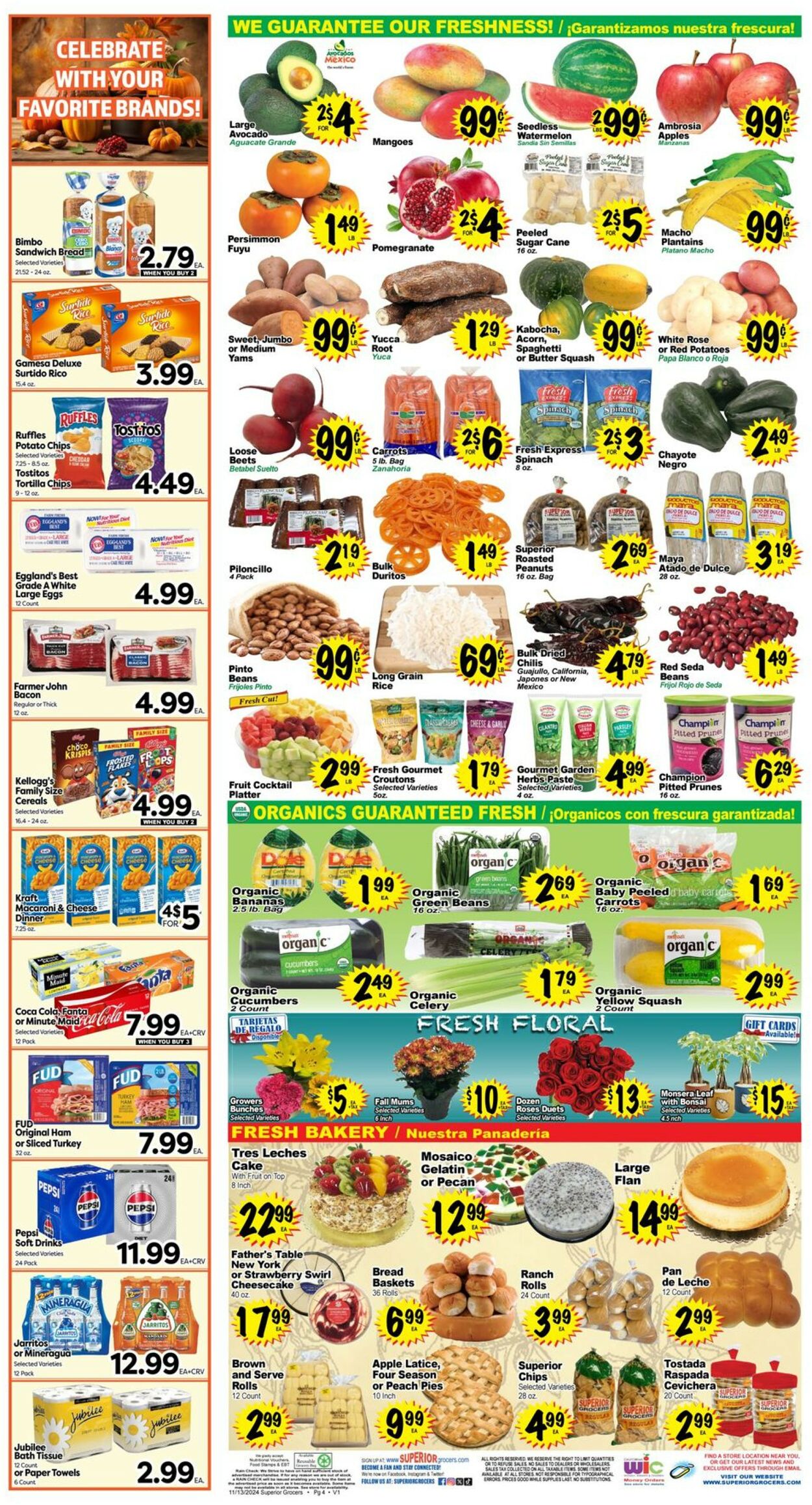 Catalogue Superior Grocers from 11/13/2024