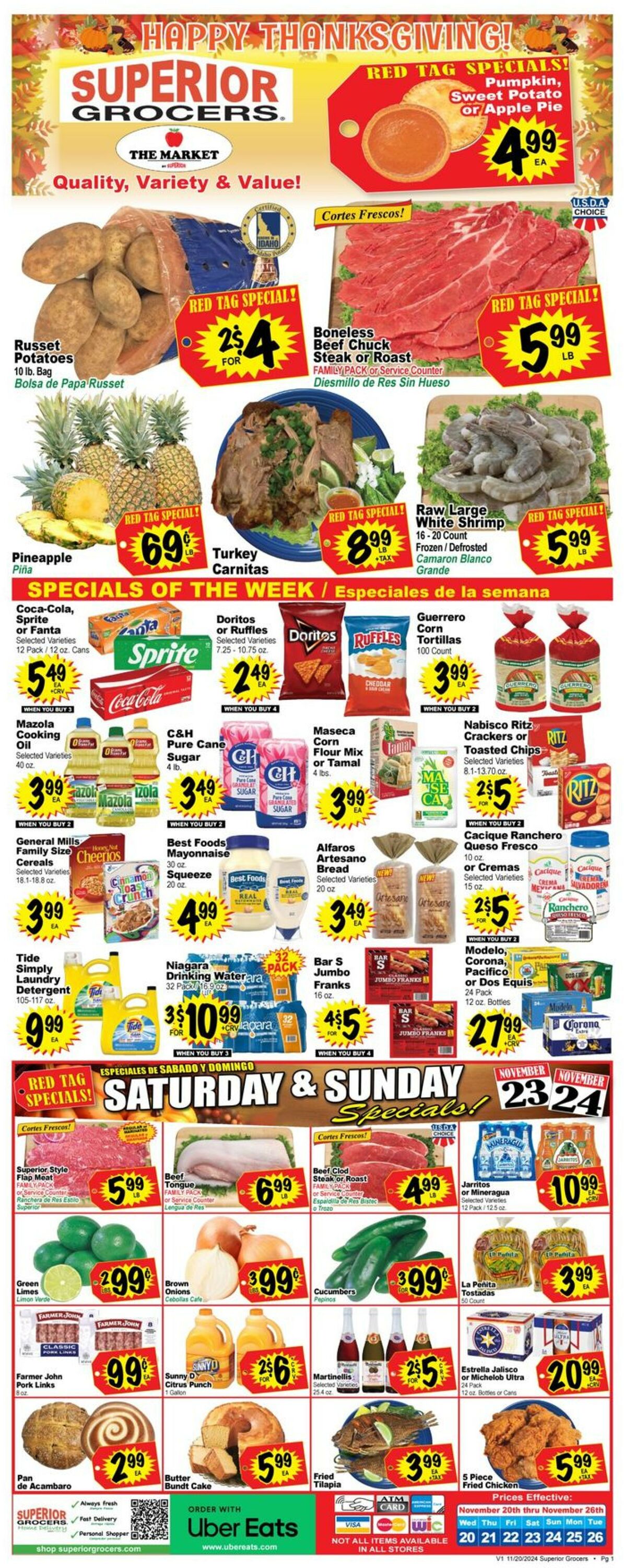 Catalogue Superior Grocers from 11/20/2024