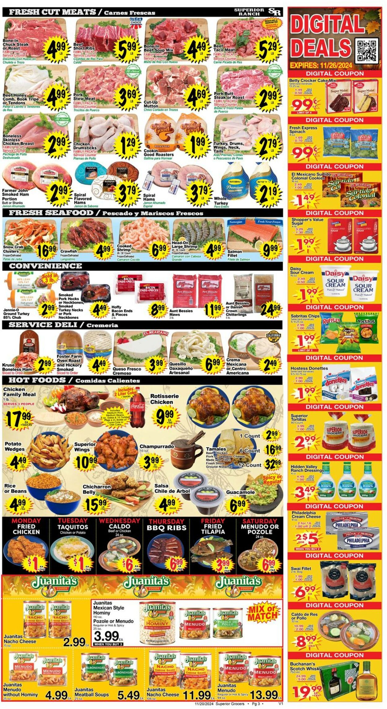 Catalogue Superior Grocers from 11/20/2024