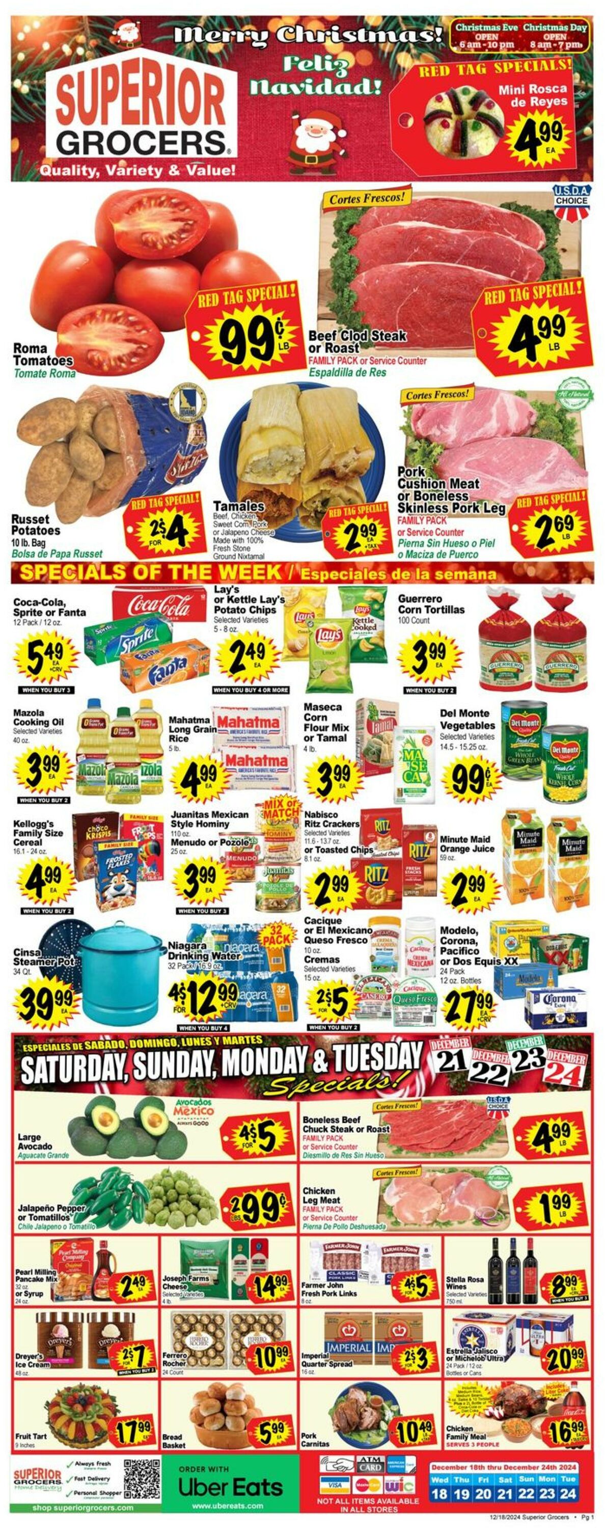 Catalogue Superior Grocers from 12/18/2024