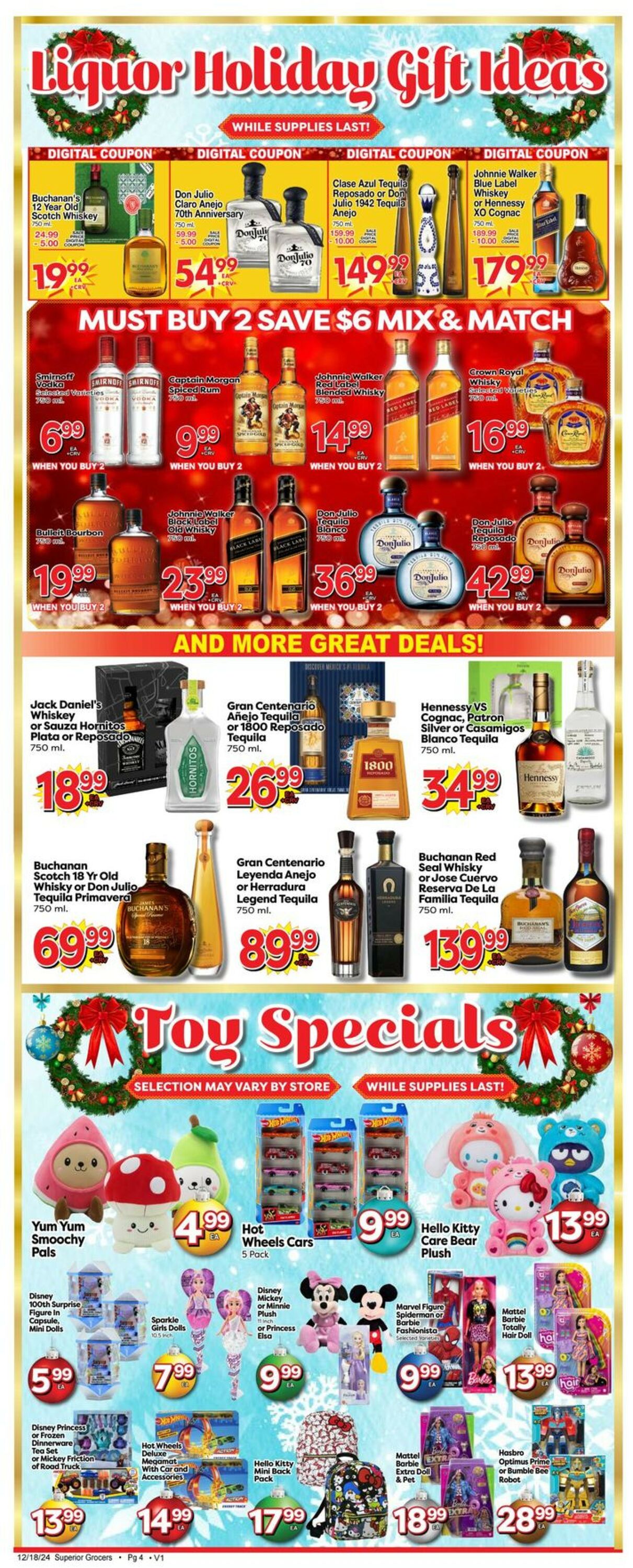 Catalogue Superior Grocers from 12/18/2024