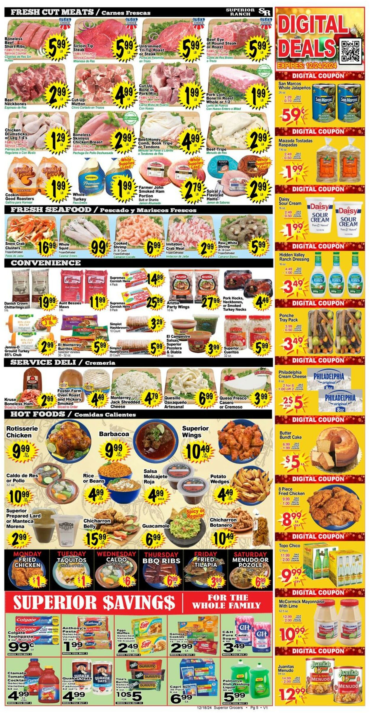 Catalogue Superior Grocers from 12/18/2024