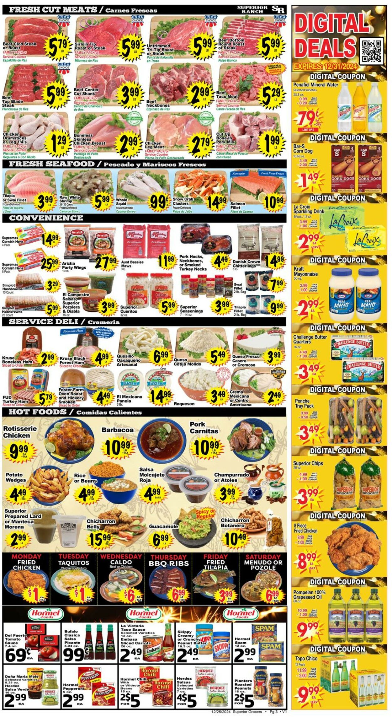 Catalogue Superior Grocers from 12/25/2024