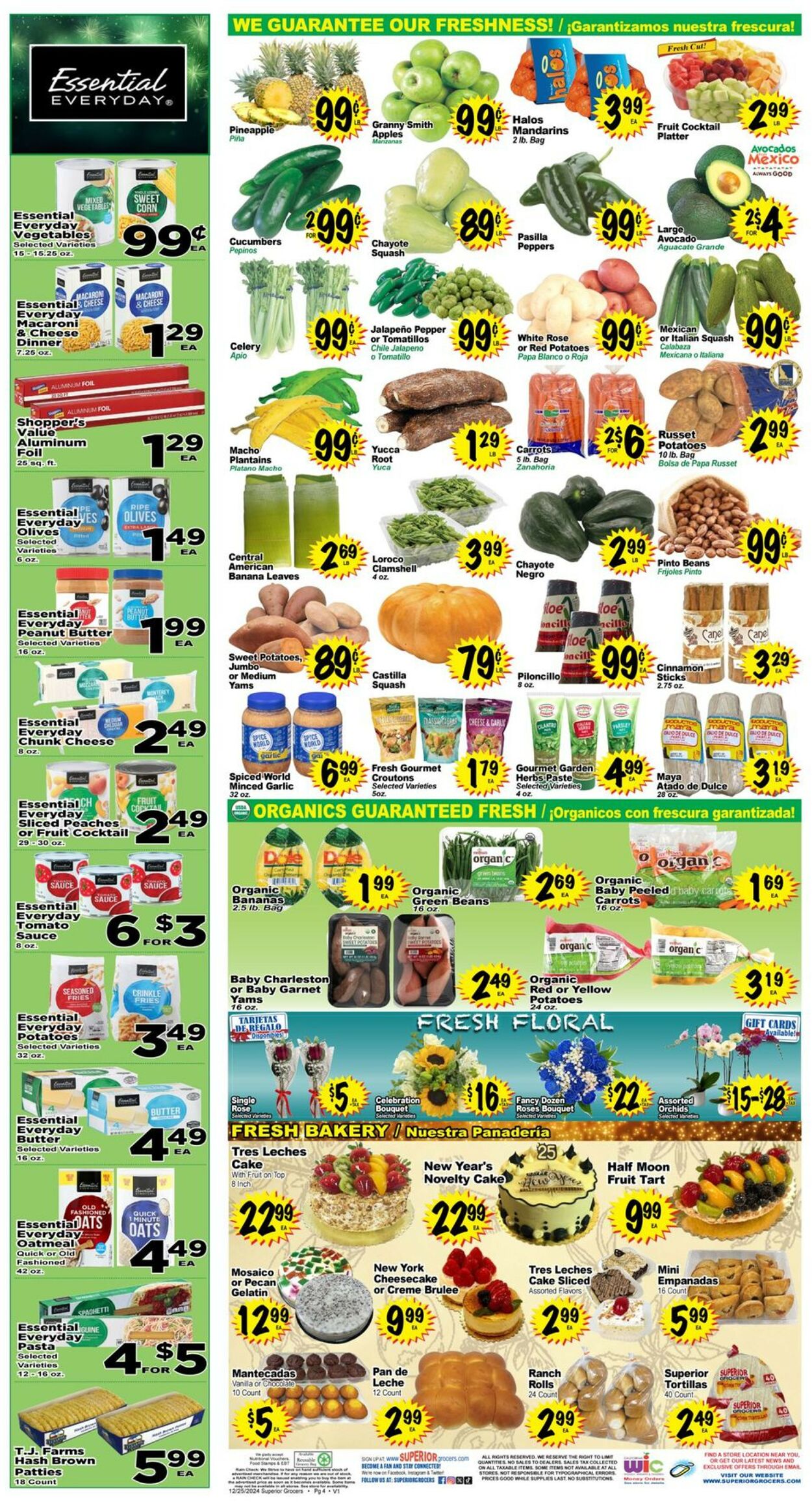 Catalogue Superior Grocers from 12/25/2024