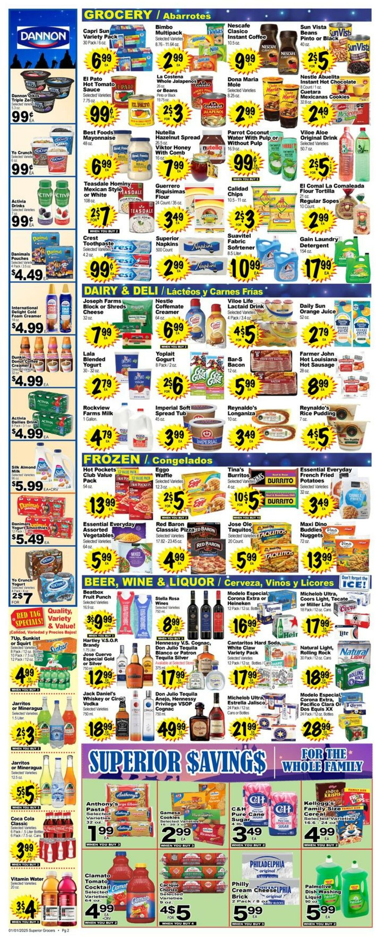 Catalogue Superior Grocers from 01/01/2025