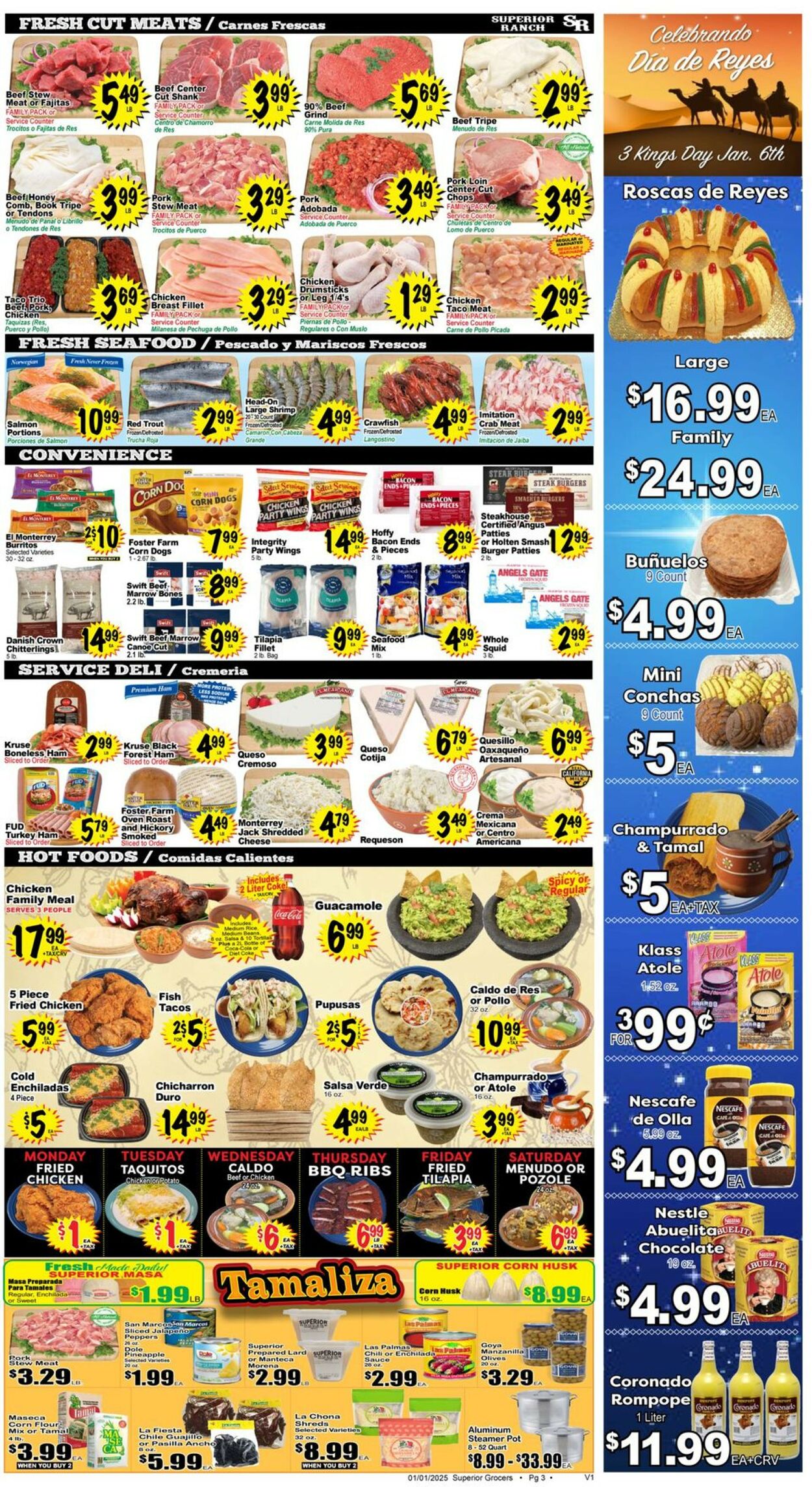 Catalogue Superior Grocers from 01/01/2025