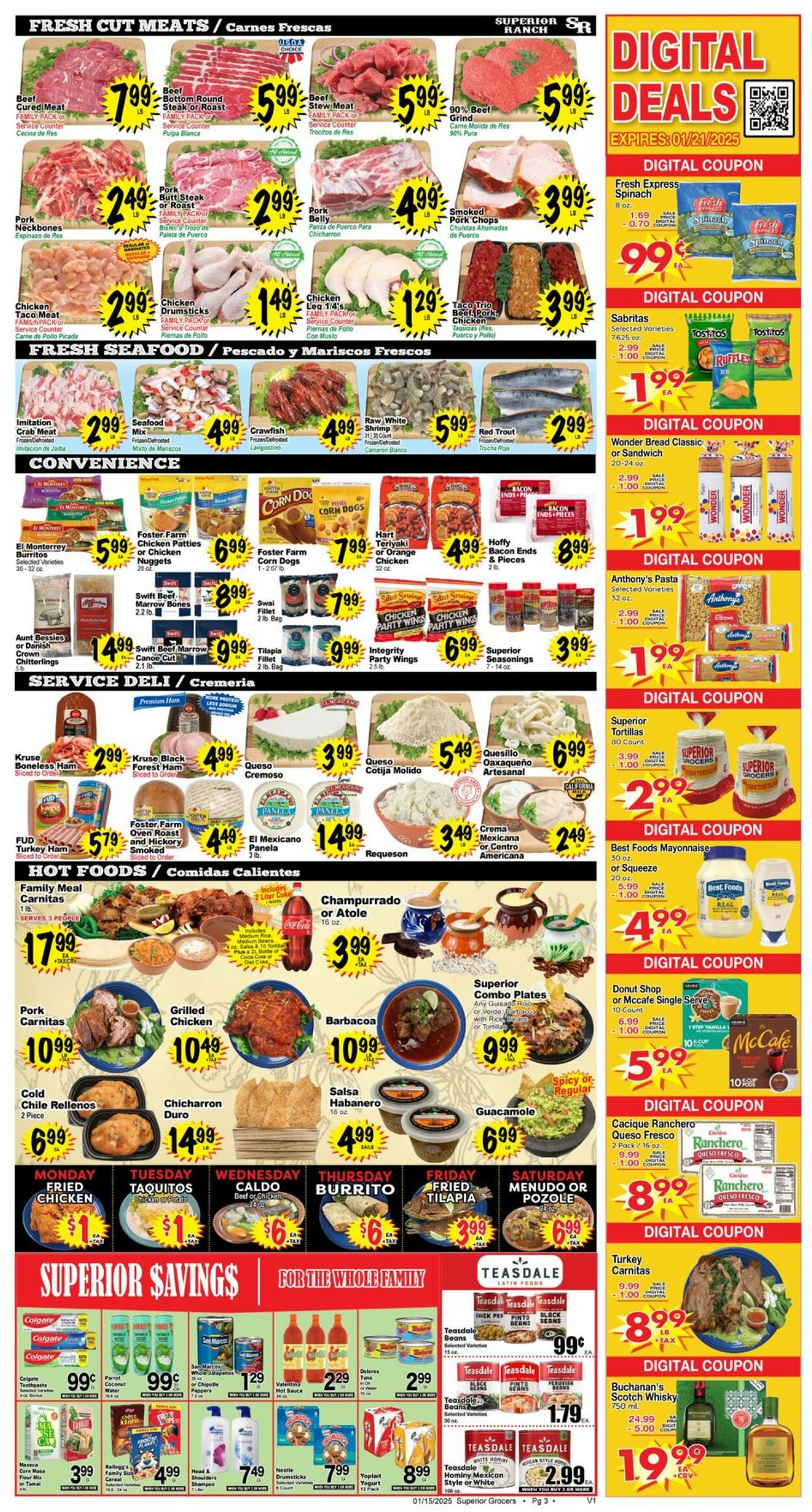 Catalogue Superior Grocers from 01/15/2025