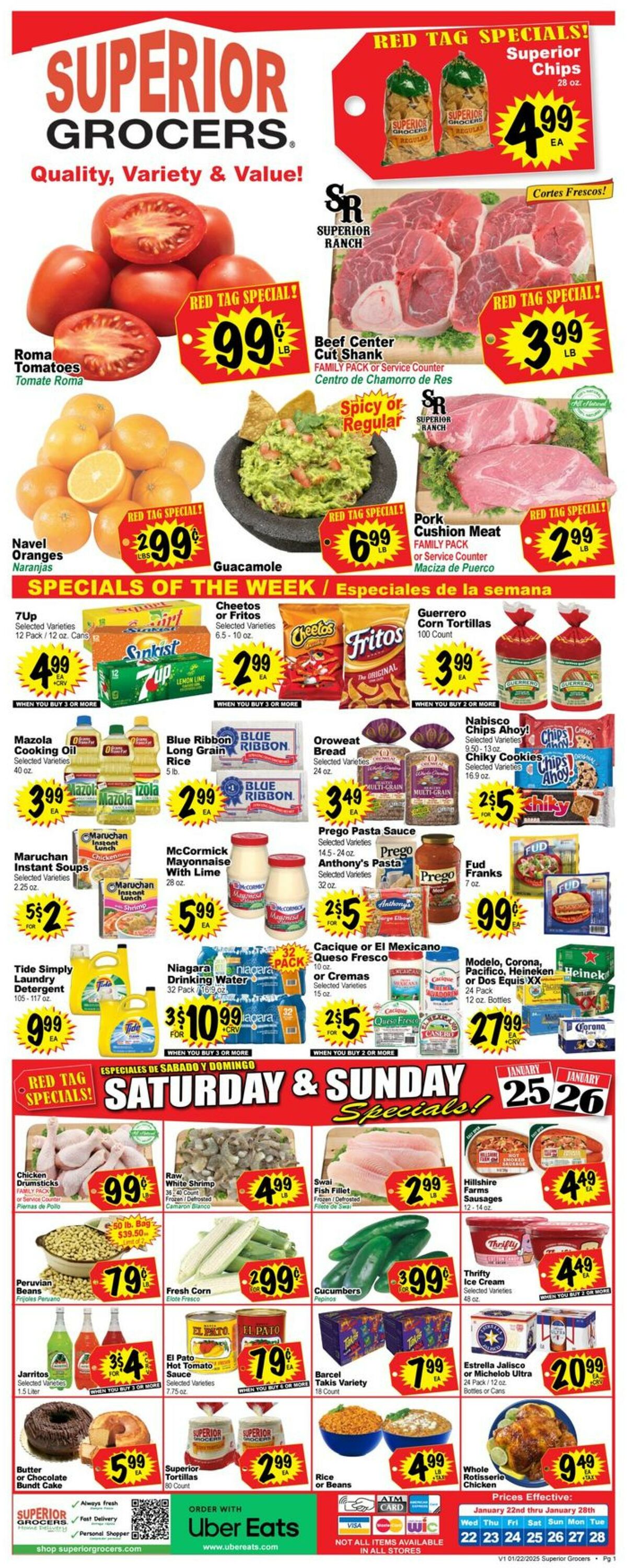 Catalogue Superior Grocers from 01/22/2025