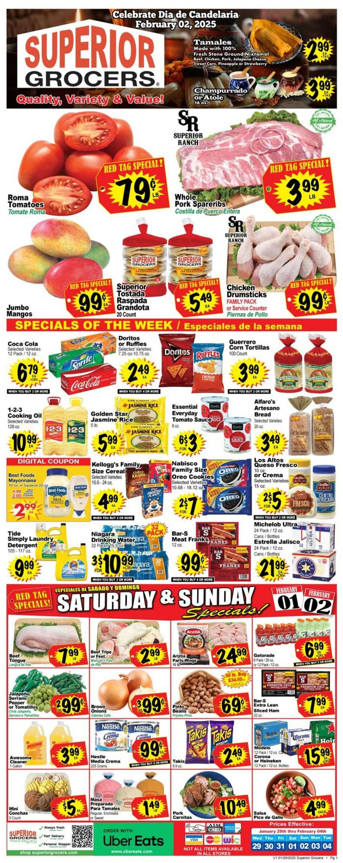 Catalogue Superior Grocers from 01/29/2025