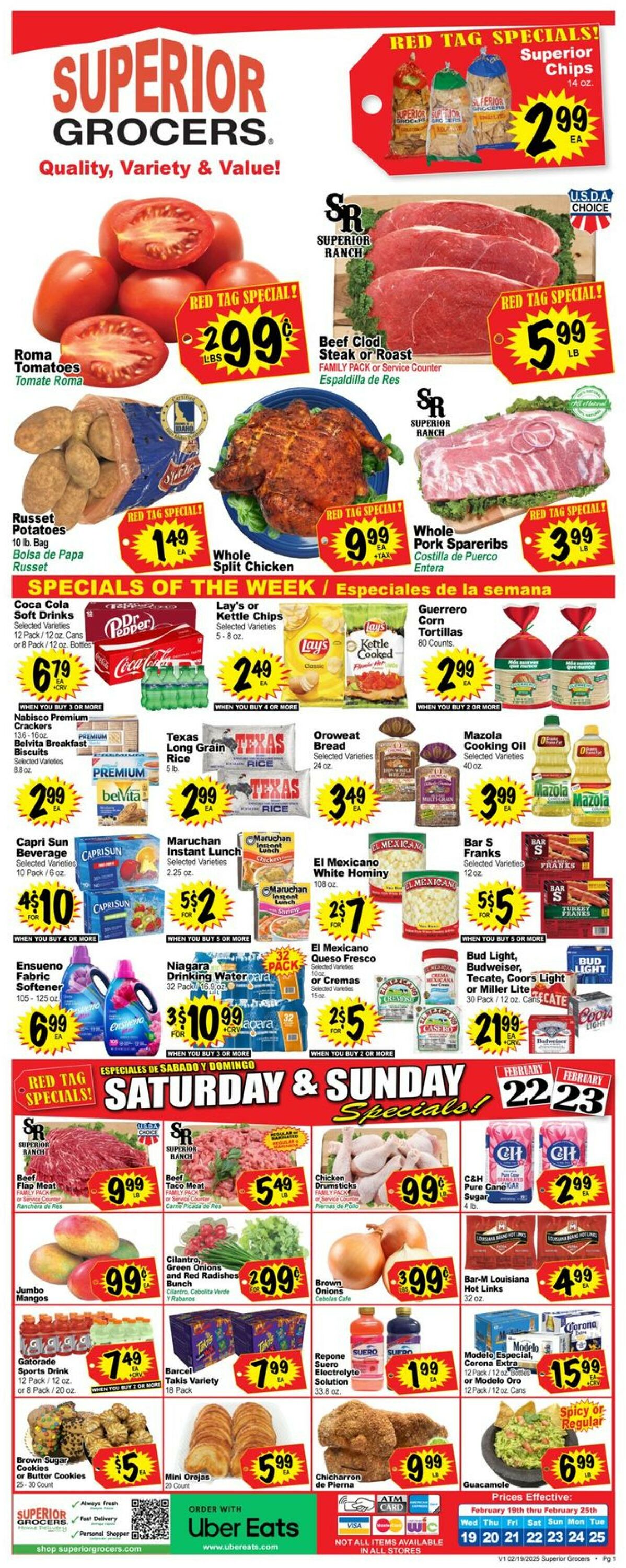 Catalogue Superior Grocers from 02/19/2025