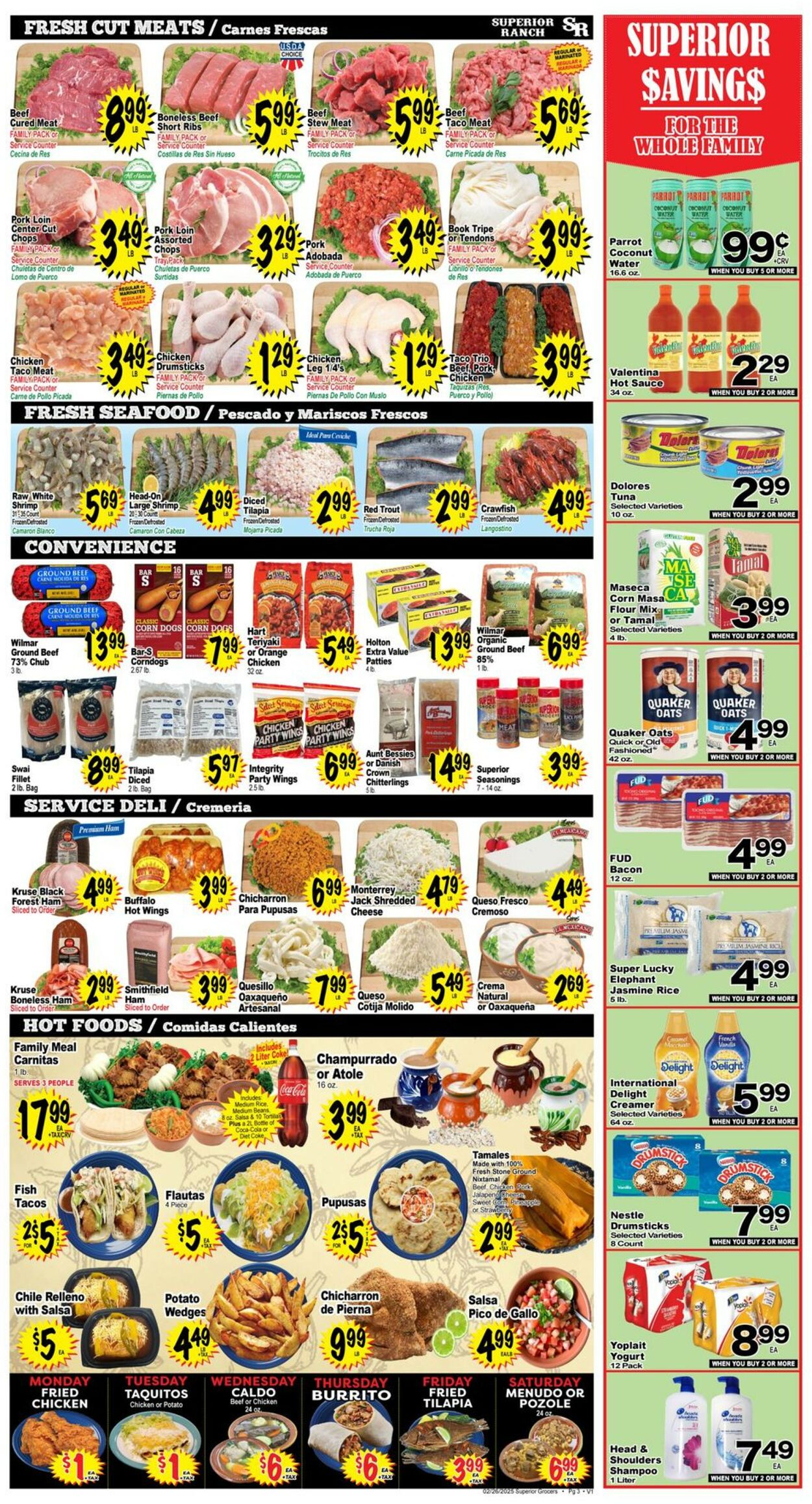 Catalogue Superior Grocers from 02/26/2025