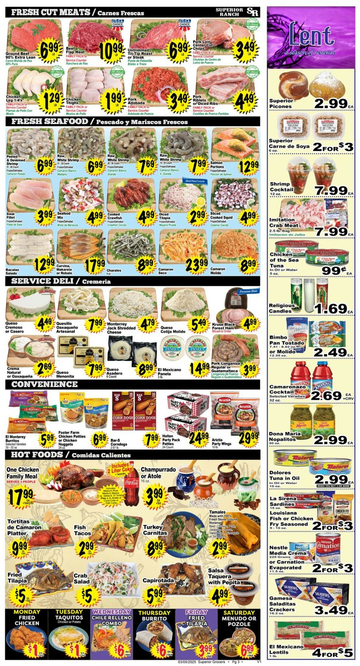 Catalogue Superior Grocers from 03/05/2025