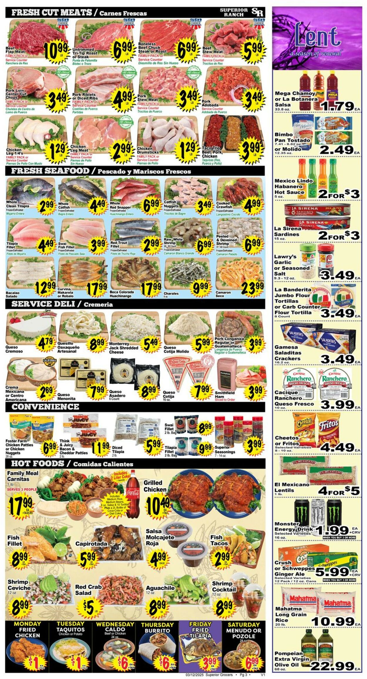 Catalogue Superior Grocers from 03/12/2025