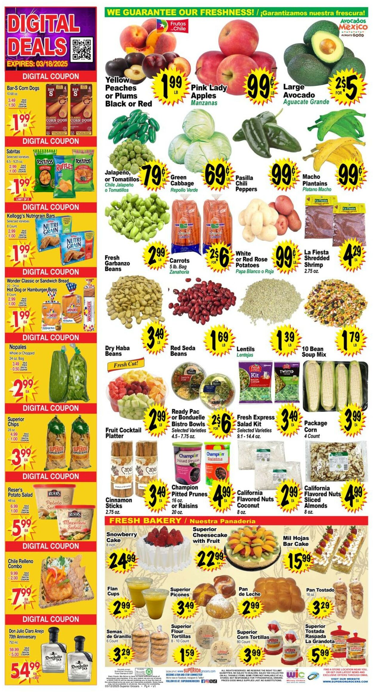 Catalogue Superior Grocers from 03/12/2025