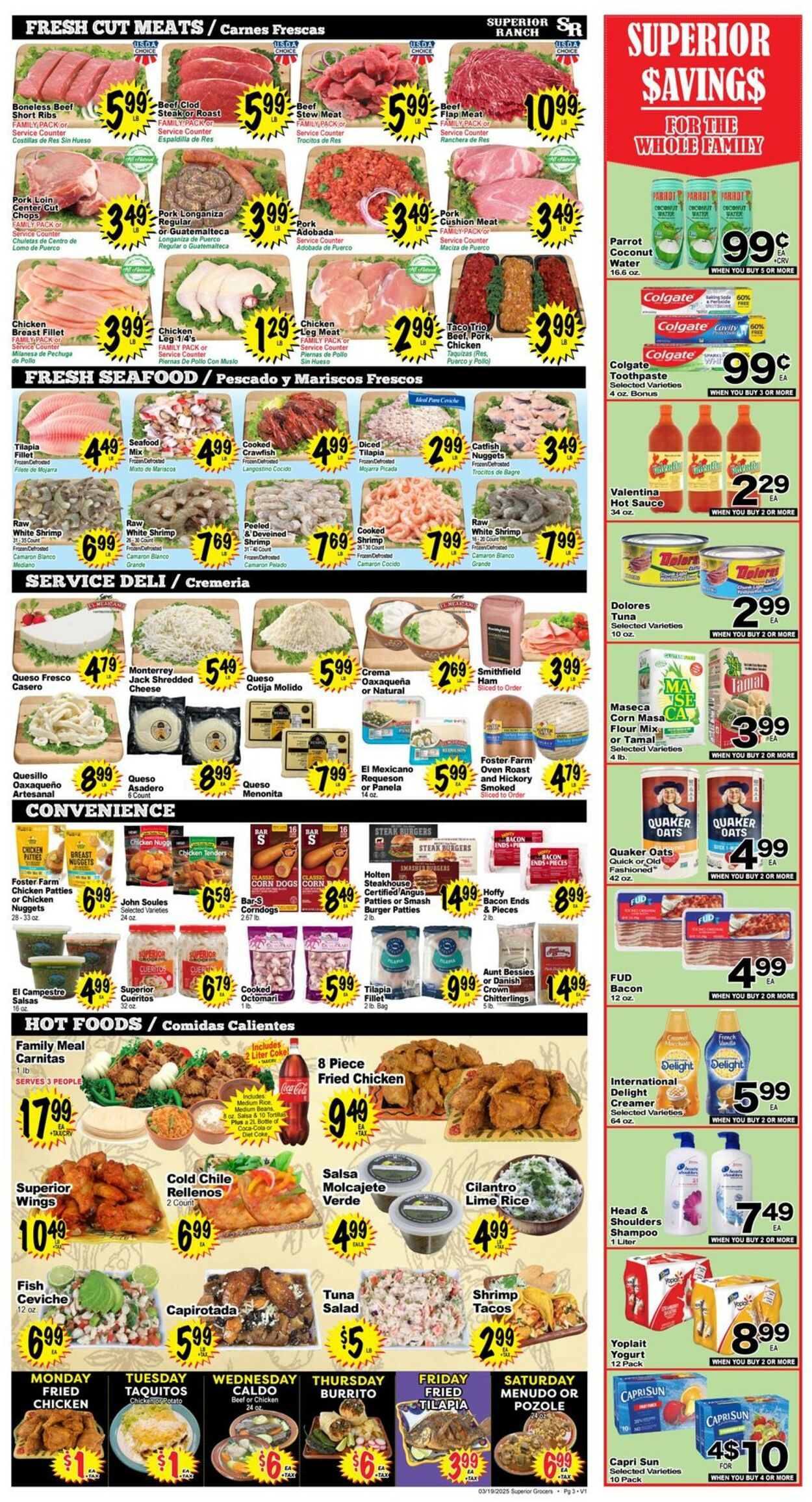 Catalogue Superior Grocers from 03/19/2025