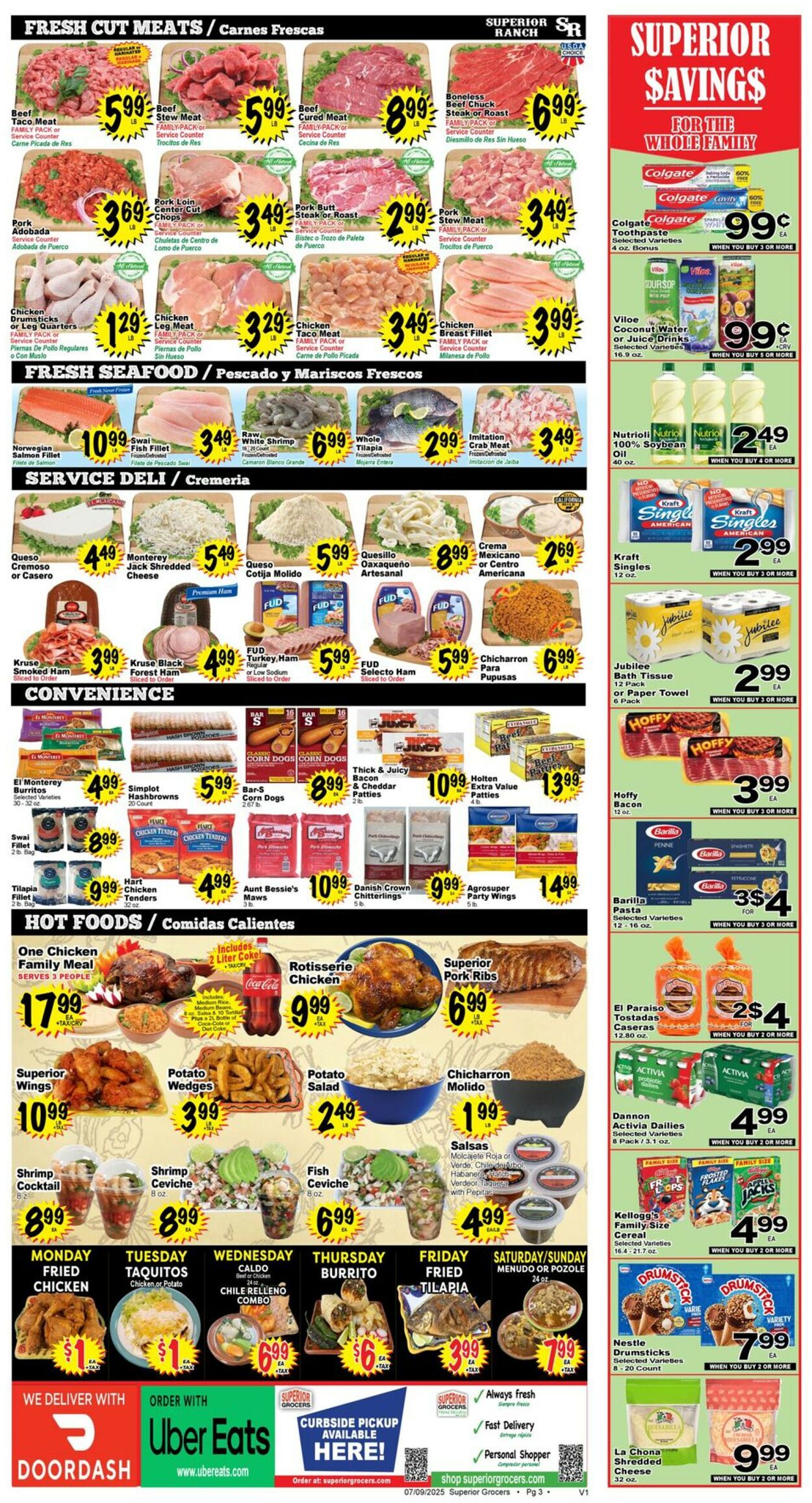 Catalogue Superior Grocers from 07/09/2025