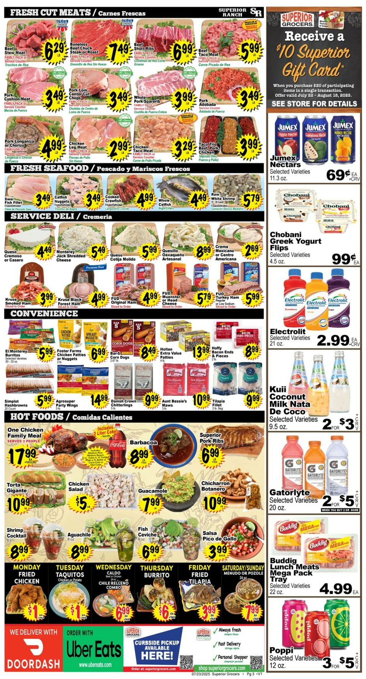 Catalogue Superior Grocers from 07/23/2025