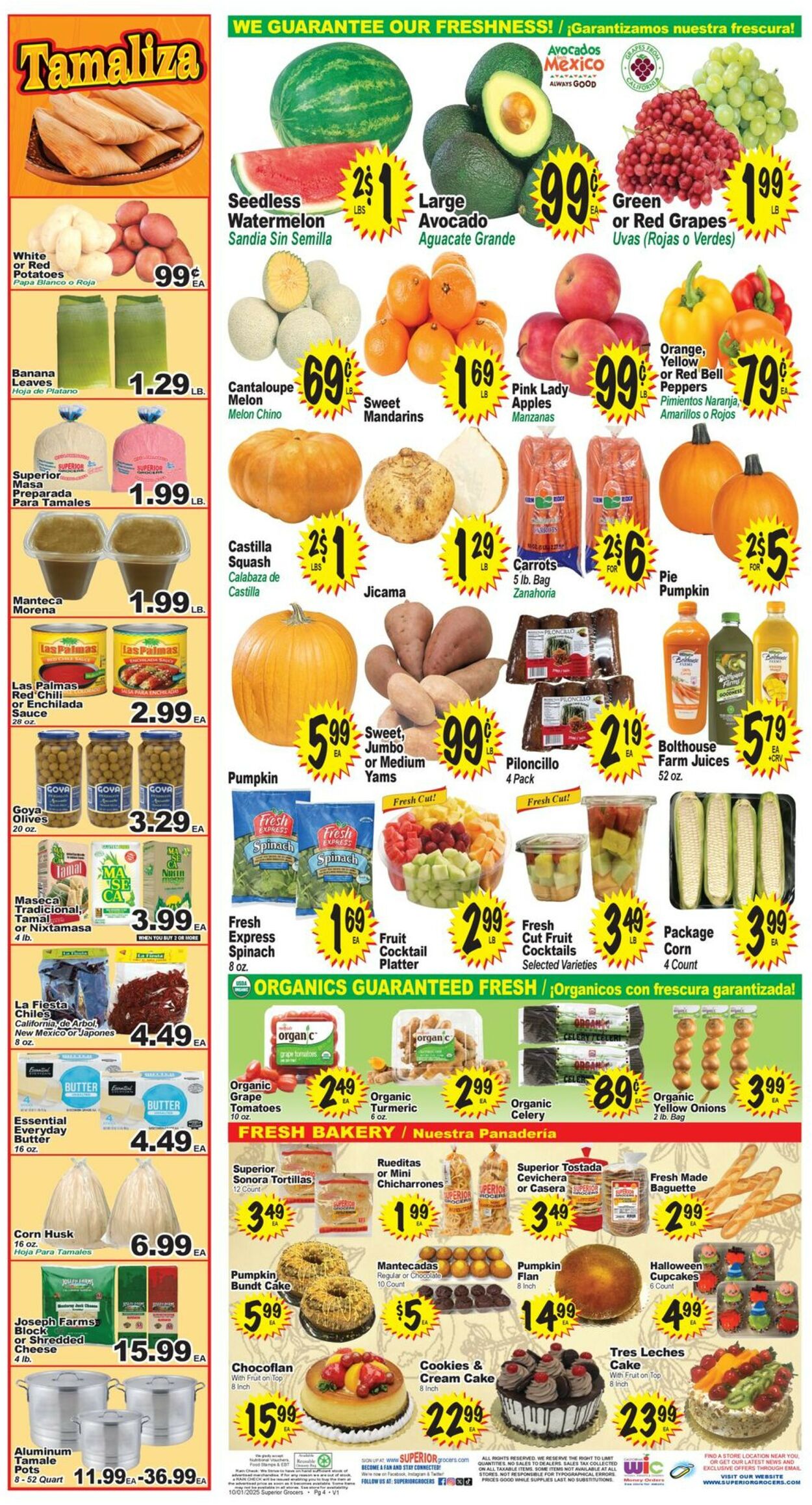 Catalogue Superior Grocers from 10/01/2025