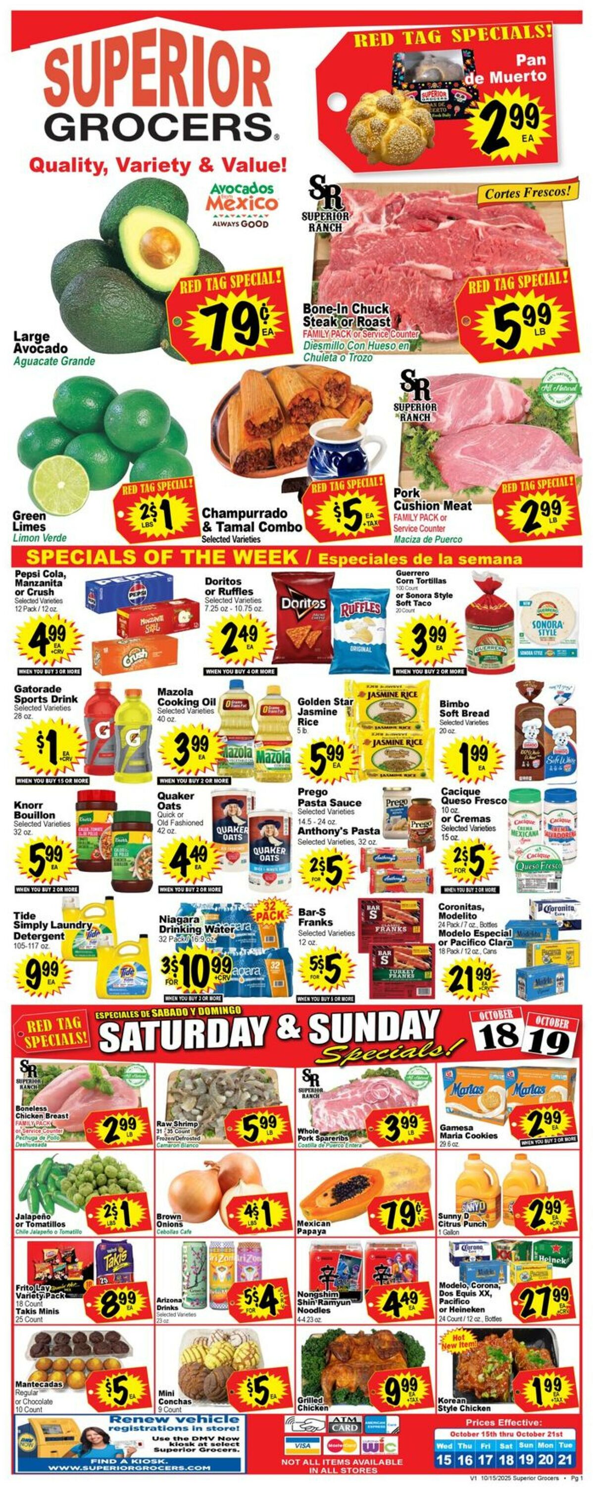 Catalogue Superior Grocers from 10/15/2025