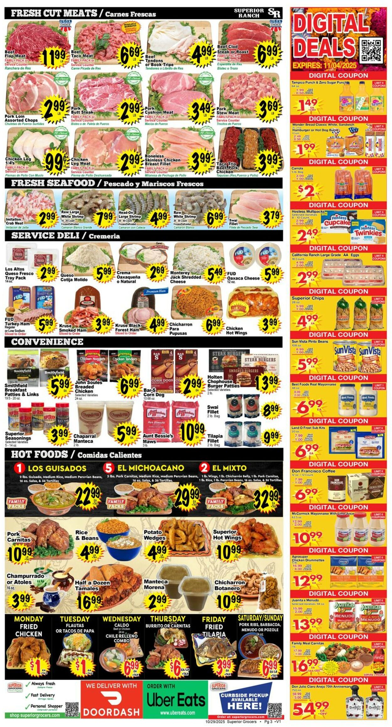Catalogue Superior Grocers from 10/29/2025
