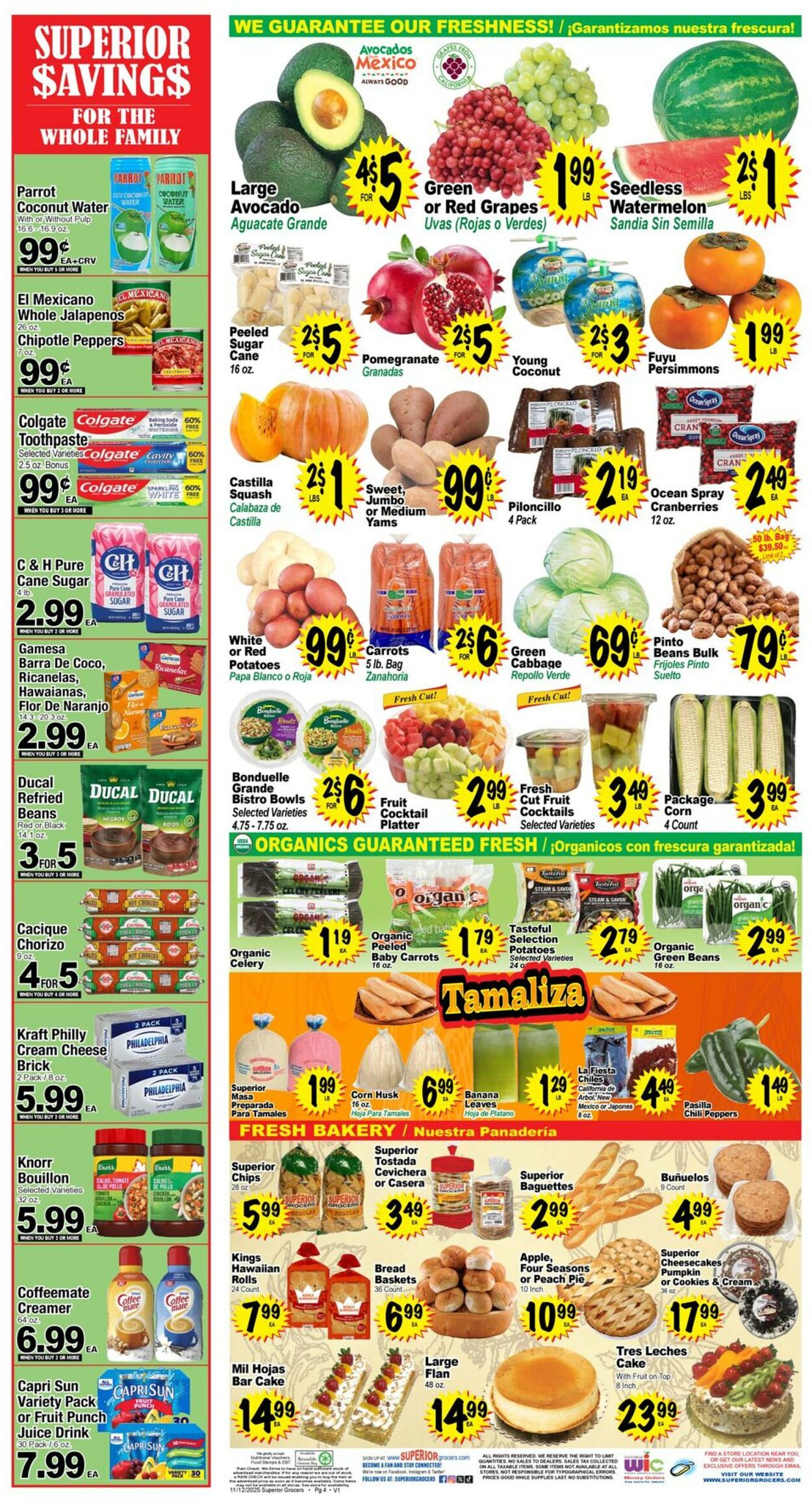 Catalogue Superior Grocers from 11/12/2025