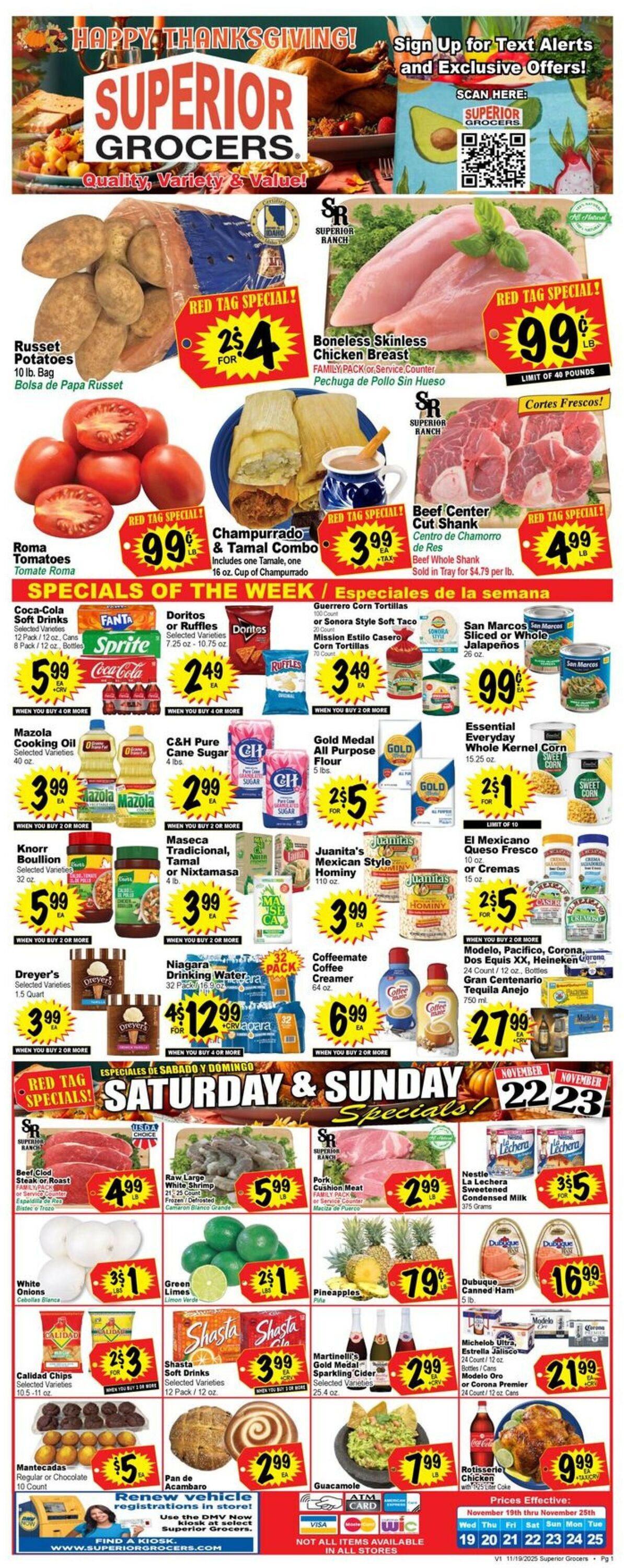 Catalogue Superior Grocers from 11/19/2025