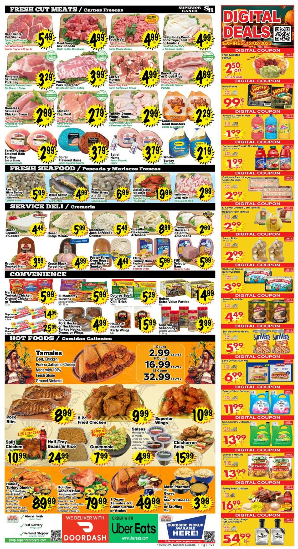 Catalogue Superior Grocers from 11/26/2025